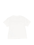 T-shirt per neonata Elisabetta Franchi La Mia Bambina bianca con dettaglio logo - Rubino Kids