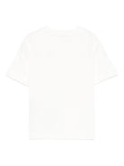 T-shirt per neonata Elisabetta Franchi La Mia Bambina bianco con logo ricamato - Rubino Kids