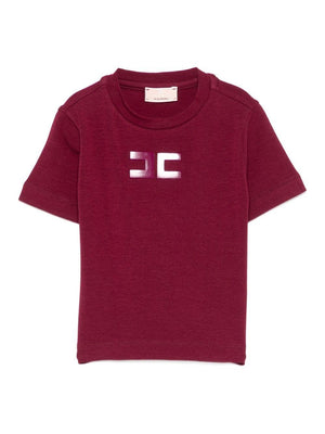 T-shirt per neonata Elisabetta Franchi La Mia Bambina rosso con logo