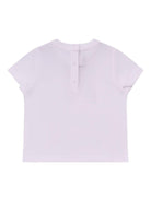 T-shirt per neonata Fendi Kids bianca con stampa a fiocco - Rubino Kids
