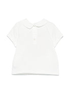 T-shirt per neonata Fendi Kids con stampa logo sul davanti e colletto classico - Rubino Kids