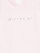 T-shirt per neonata Givenchy Kids rosa con maniche arricciate - Rubino Kids