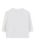 T-shirt per neonata Kenzo Kids bianca con stampa Boke Flower - Rubino Kids