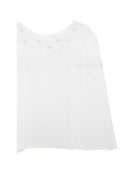 T-shirt per neonata Mariella Ferrari bianca con dettagli ricamati - Rubino Kids