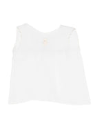 T-shirt per neonata Mariella Ferrari bianca con ricamo orsetto - Rubino Kids