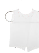 T-shirt per neonata Mariella Ferrari bianco con dettagli ricamati - Rubino Kids