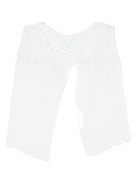 T-shirt per neonata Mariella Ferrari bianco con dettagli ricamati - Rubino Kids