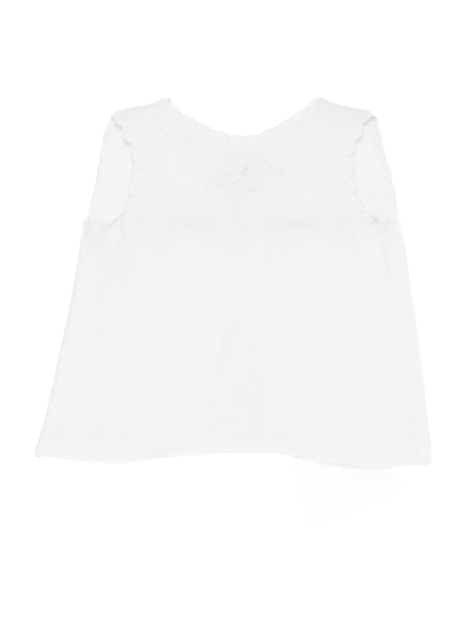 T-shirt per neonata Mariella Ferrari bianco con dettagli ricamati - Rubino Kids