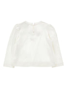 T-shirt per neonata Monnalisa bianca con stampa con logo sul davanti - Rubino Kids