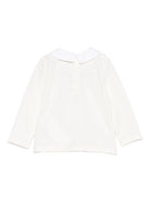 T-shirt per neonata Moschino Kids bianco con ricamo orsetto - Rubino Kids