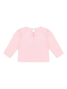 T-shirt per neonata Moschino Kids rosa con motivo Teddy Bear - Rubino Kids