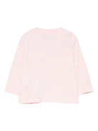 T-shirt per neonata Moschino Kids rosa con stampa grafica - Rubino Kids