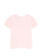 T-shirt per neonata Moschino Kids rosa con stampa Teddy Bear - Rubino Kids