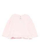 T-shirt per neonata Moschino Kids rosa con stampa Teddy Bear - Rubino Kids