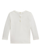 T-shirt per neonata Polo Ralph Lauren Kids bianca con stampa Polo Bear - Rubino Kids