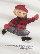 T-shirt per neonata Polo Ralph Lauren Kids bianca con stampa Polo Bear - Rubino Kids