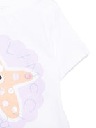 T-shirt per neonata Stella McCartney Kids bianca con stampa grafica - Rubino Kids