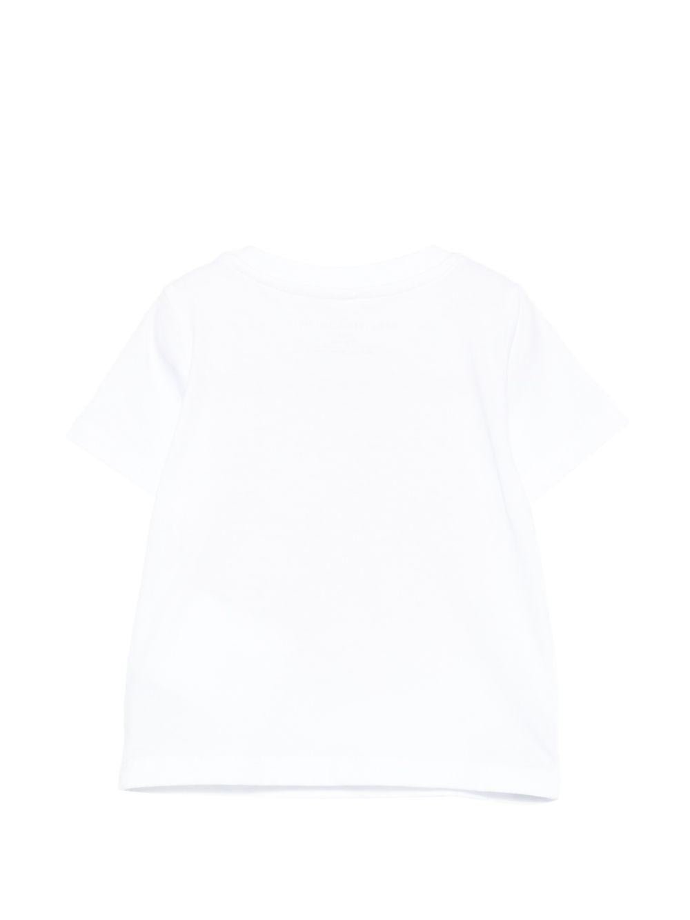 T-shirt per neonata Stella McCartney Kids bianca con stampa grafica - Rubino Kids