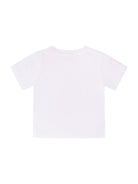 T-shirt per neonata Stella McCartney Kids bianca con stampa pesciolino sul davanti - Rubino Kids