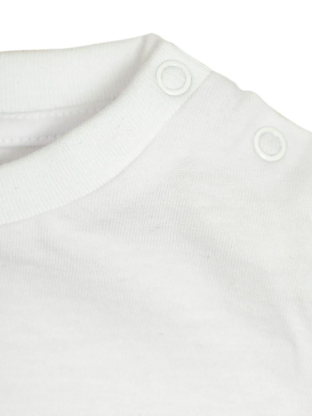 T-shirt per neonata Stella McCartney Kids bianco con stampa a cuore - Rubino Kids