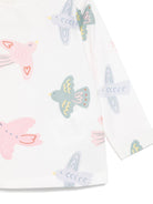 T-shirt per neonata Stella McCartney Kids bianco con stampa grafica - Rubino Kids