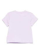 T-shirt per neonata Stella McCartney Kids lilla a fiori - Rubino Kids