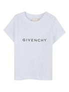 T-shirt per neonati Givenchy Kids bianco con logo - Rubino Kids