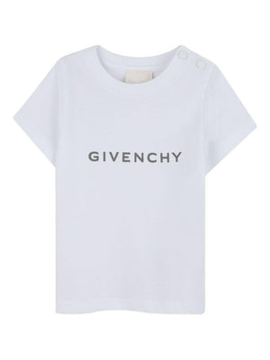 T-shirt per neonati Givenchy Kids bianco con logo