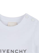 T-shirt per neonati Givenchy Kids bianco con logo - Rubino Kids