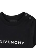 T-shirt per neonati Givenchy Kids nero con logo - Rubino Kids