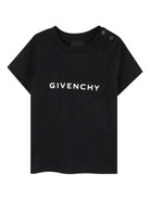 T-shirt per neonati Givenchy Kids nero con logo - Rubino Kids