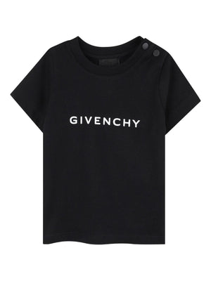 T-shirt per neonati Givenchy Kids nero con logo