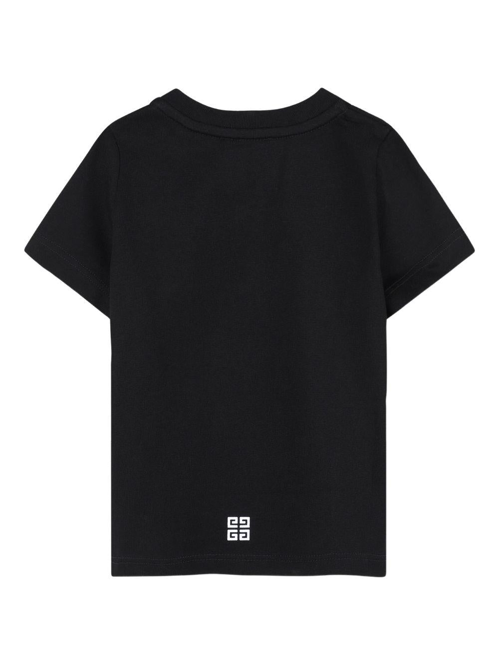 T-shirt per neonati Givenchy Kids nero con logo - Rubino Kids