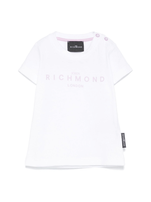John Richmond Junior White Logo Baby T-Shirt