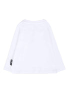 T-shirt per neonati John Richmond Junior bianco con logo sul davanti - Rubino Kids