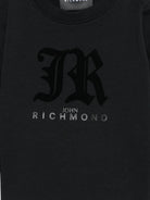 T-shirt per neonati John Richmond Junior nero con maniche lunghe - Rubino Kids