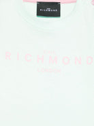 T-shirt per neonati John Richmond Junior verde con logo - Rubino Kids