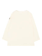 T-shirt per neonati Moncler Enfant avorio con stampa orsetto - Rubino Kids