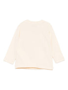 T-shirt per neonati Moschino Kids beige con motivo Teddy Bear ricamato - Rubino Kids