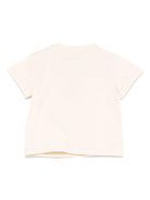 T-shirt per neonati Moschino Kids beige con stampa Teddy Bear - Rubino Kids