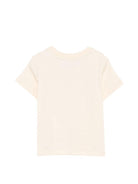 T-shirt per neonati Moschino Kids beige con stampa Teddy sul davanti - Rubino Kids