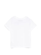T-shirt per neonati Moschino Kids bianca con stampa orsetto e palloncini - Rubino Kids