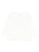 T-shirt per neonati Moschino Kids bianco con motivo Teddy - Rubino Kids