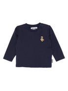 T-shirt per neonati Moschino Kids blu con motivo Teddy Bear - Rubino Kids