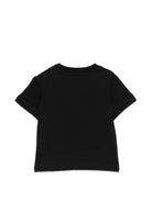 T-shirt per neonati Moschino Kids nera con dettagli in rilievo - Rubino Kids