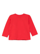 T-shirt per neonati Moschino Kids rosso con motivo Teddy Bear - Rubino Kids