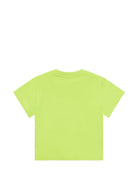 T-shirt per neonati Moschino Kids verde con stampa Teddy Bear sul davanti - Rubino Kids
