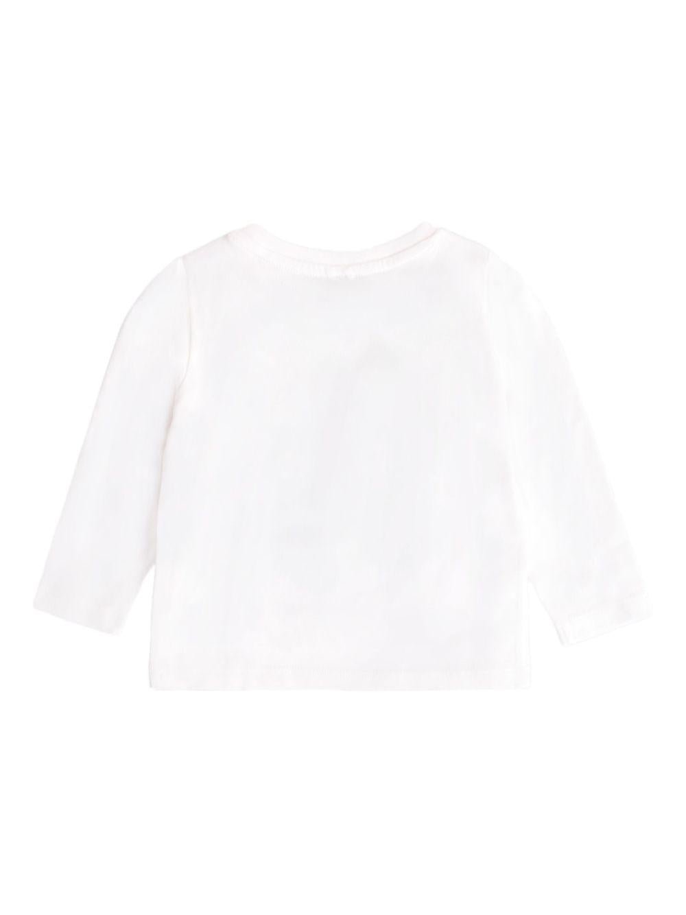 T-shirt per neonati Stella McCartney Kids bianco a maniche lunghe - Rubino Kids
