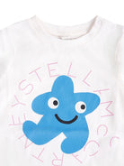 T-shirt per neonati Stella McCartney Kids bianco a maniche lunghe - Rubino Kids