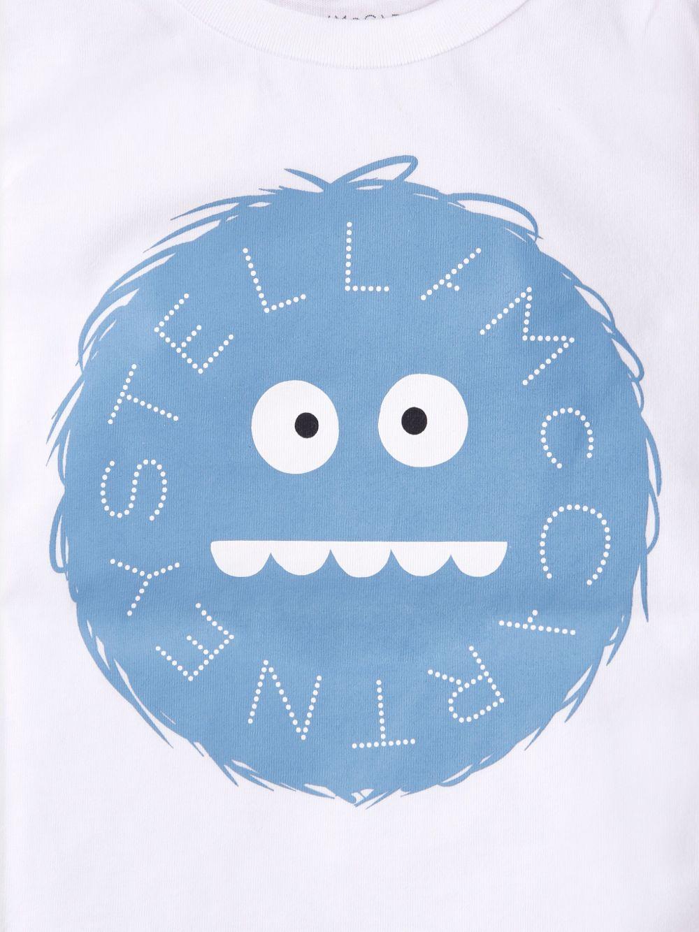 T-shirt per neonati Stella McCartney Kids bianco a maniche lunghe - Rubino Kids